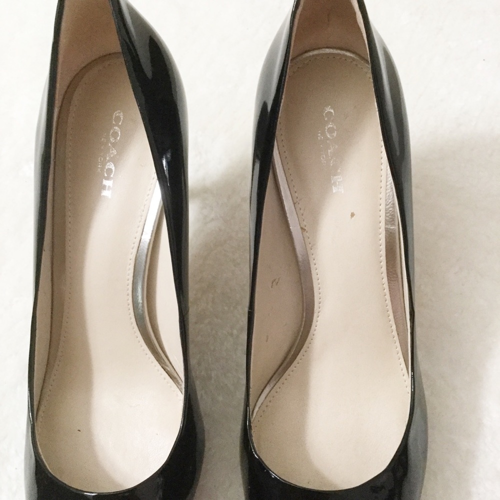 Coach Black Patient Heels 7.5 - Picture 6 of 8